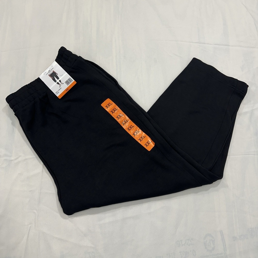 NWT Danskin Luxe Retro Jogger Women's Rayon Black Pockets Pant 2XL READ